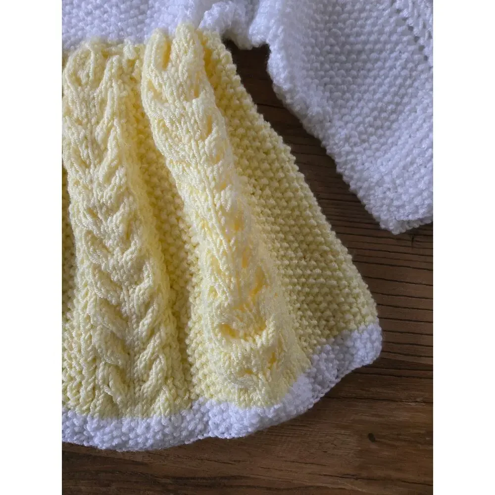 Handmade Knit Baby Sweater One Size